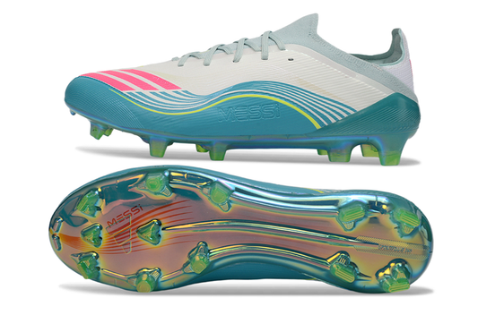 Adidas F50 Messi Elite FG Aurora Radiante - Blanc/Rose/Turquoise