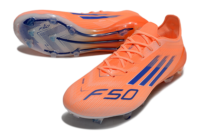 Adidas F50 Elite FG Coral Blaze - Beam Orange/Bleu/Blanc