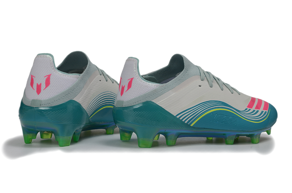 Adidas F50 Messi Elite FG Aurora Radiante - Blanc/Rose/Turquoise