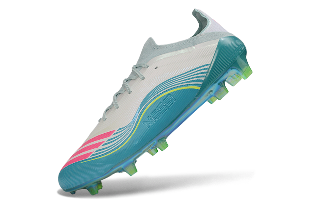 Adidas F50 Messi Elite FG Aurora Radiante - Blanc/Rose/Turquoise