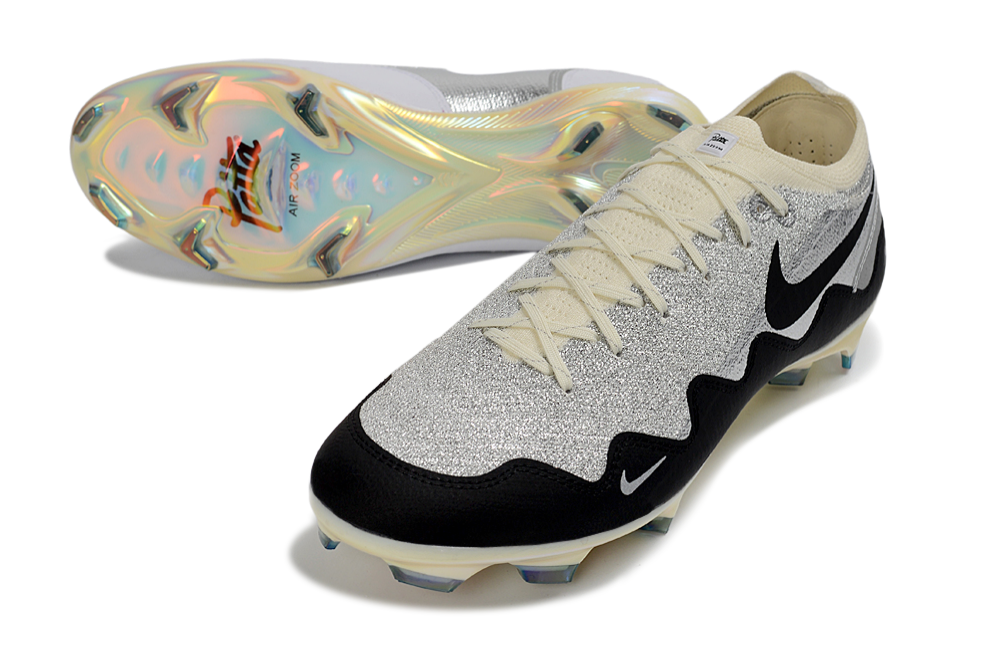 Nike Air Zoom Mercurial Vapor 16 Elite FG Patta - Chrome/Noir/Blanc ÉDITION LIMITÉE