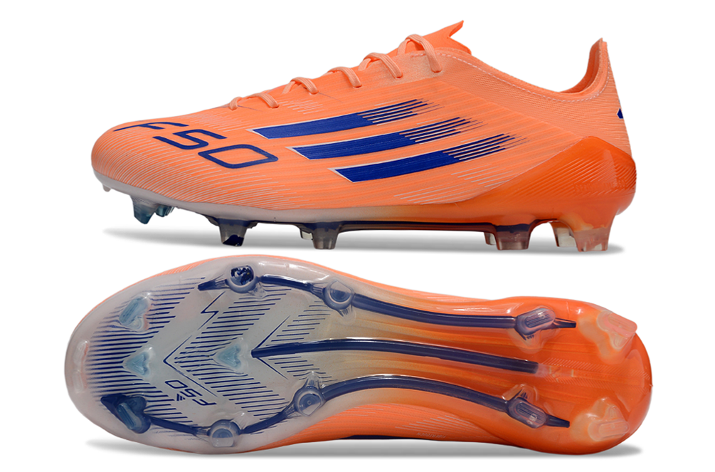 Adidas F50 Elite FG Coral Blaze - Beam Orange/Bleu/Blanc