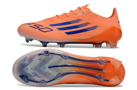 Adidas F50 Elite FG Coral Blaze - Beam Orange/Bleu/Blanc