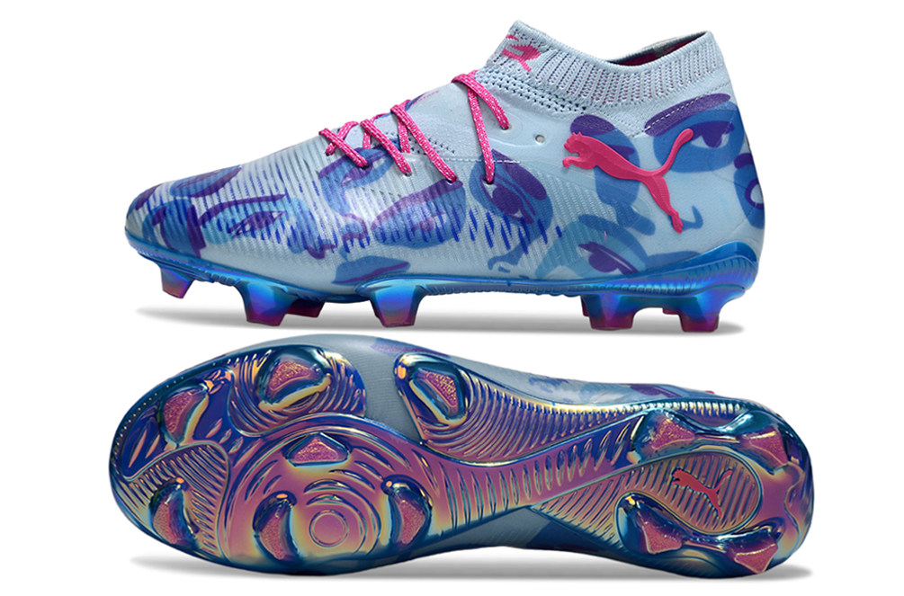 PUMA Future 8 Ultimate FG Coupe du Monde des Clubs X Kidsuper - Day Dream/Bleu/Lapis-lazuli ÉDITION LIMITÉE