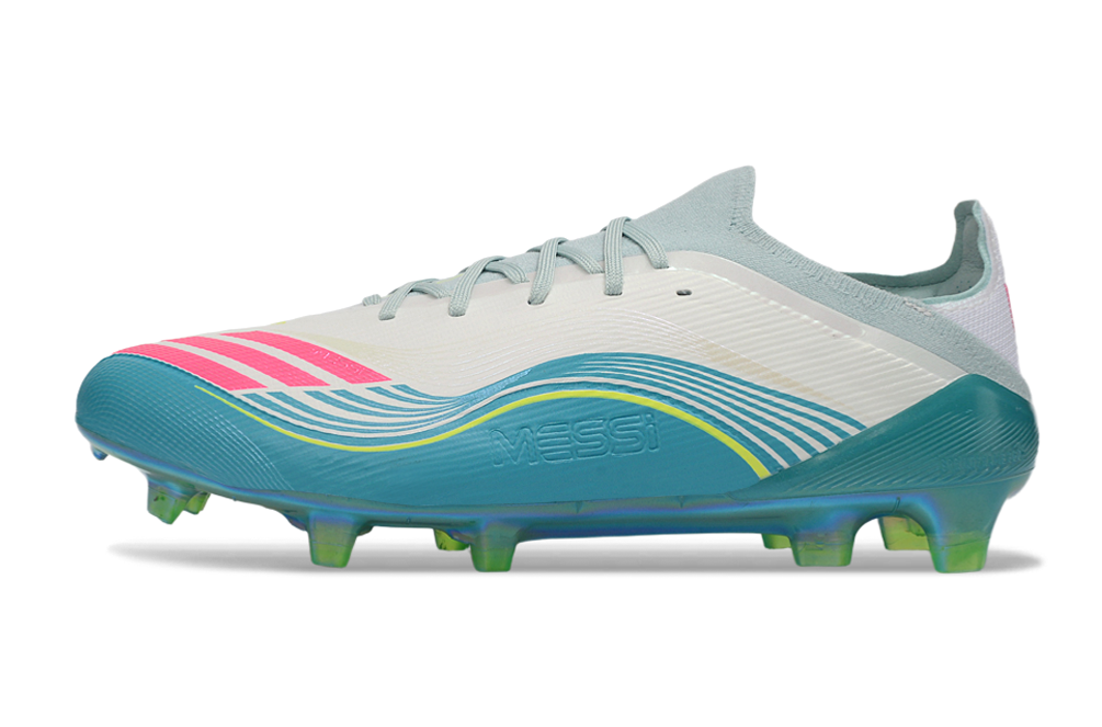 Adidas F50 Messi Elite FG Aurora Radiante - Blanc/Rose/Turquoise