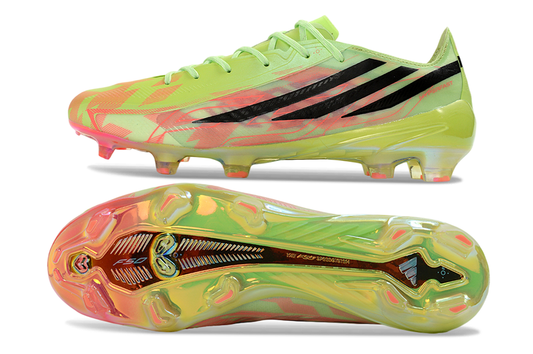 Adidas F50 Hyperfast Elite FG Too Light - Jaune/Noir/Solar Turquoise ÉDITION LIMITÉE